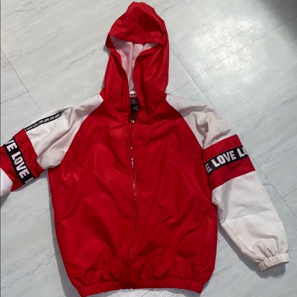 Red and White Windbreaker - Picture 1 of 1
